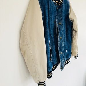 denim bomber jacket vintage